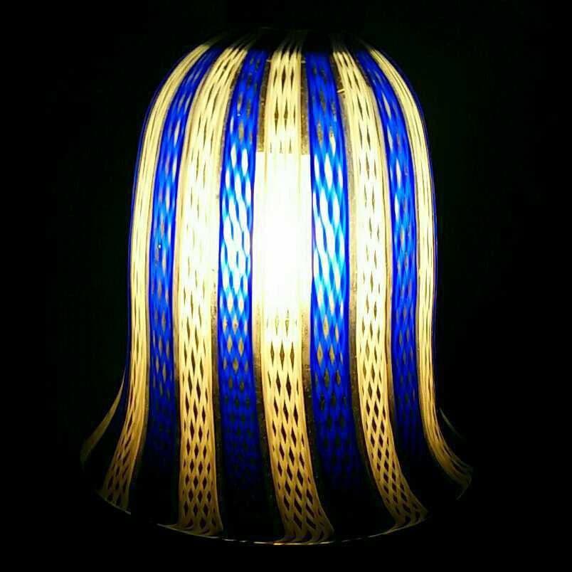 MURANO ムラノ ブルー レース ペンダントライト ランプシェード