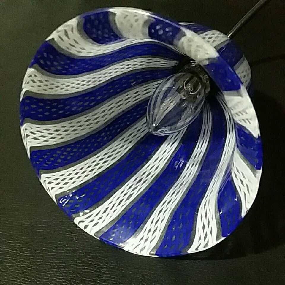 MURANO ムラノ ブルー レース ペンダントライト ランプシェード