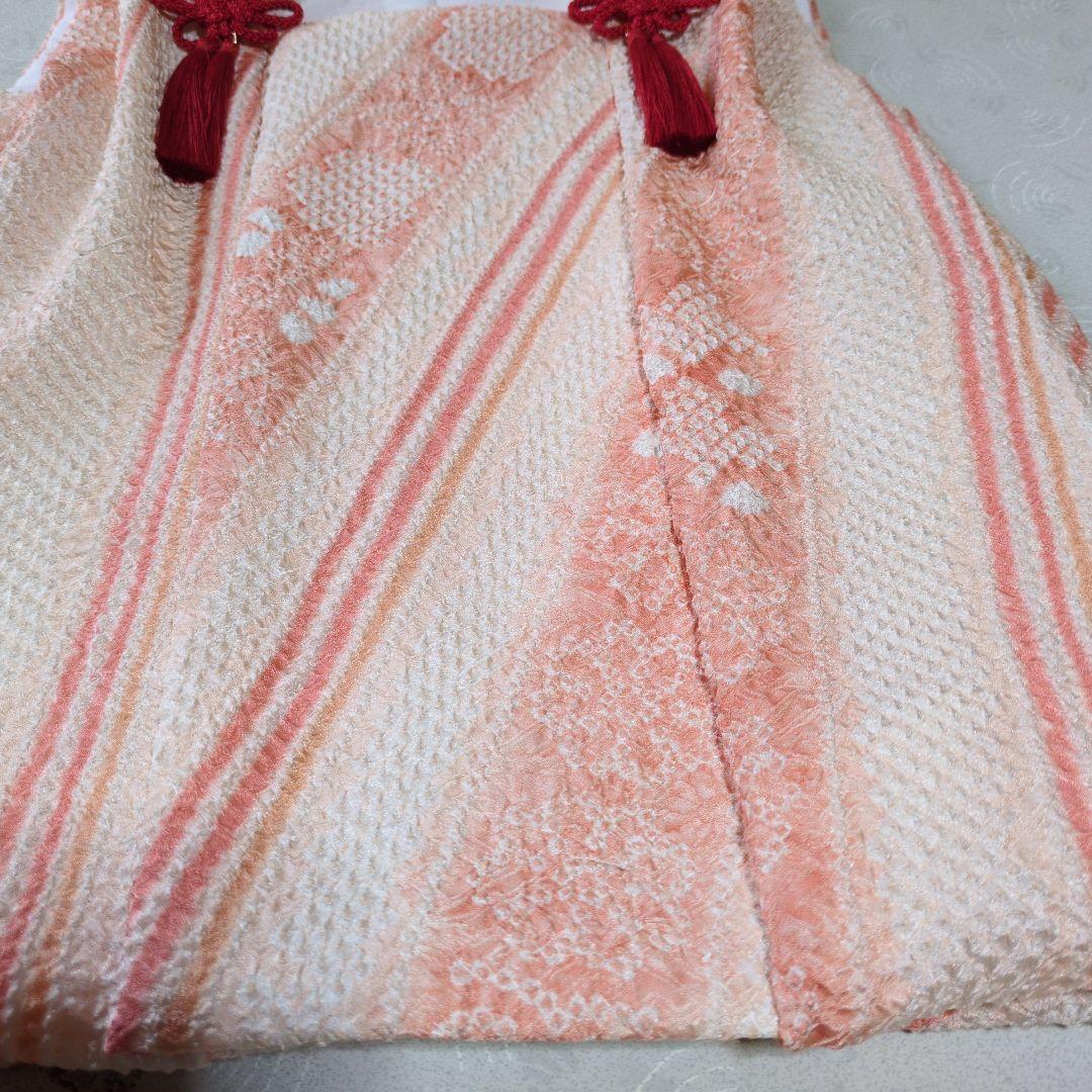 七五三３歳正絹総絞り手縫いの被布(中綿なし）