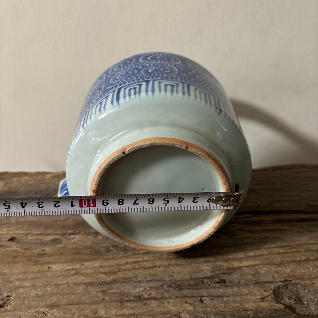 古伊万里タコ唐草染付銚子　酒器　伊万里　波佐見　砥部焼　瀬戸　古民芸　白磁　李朝