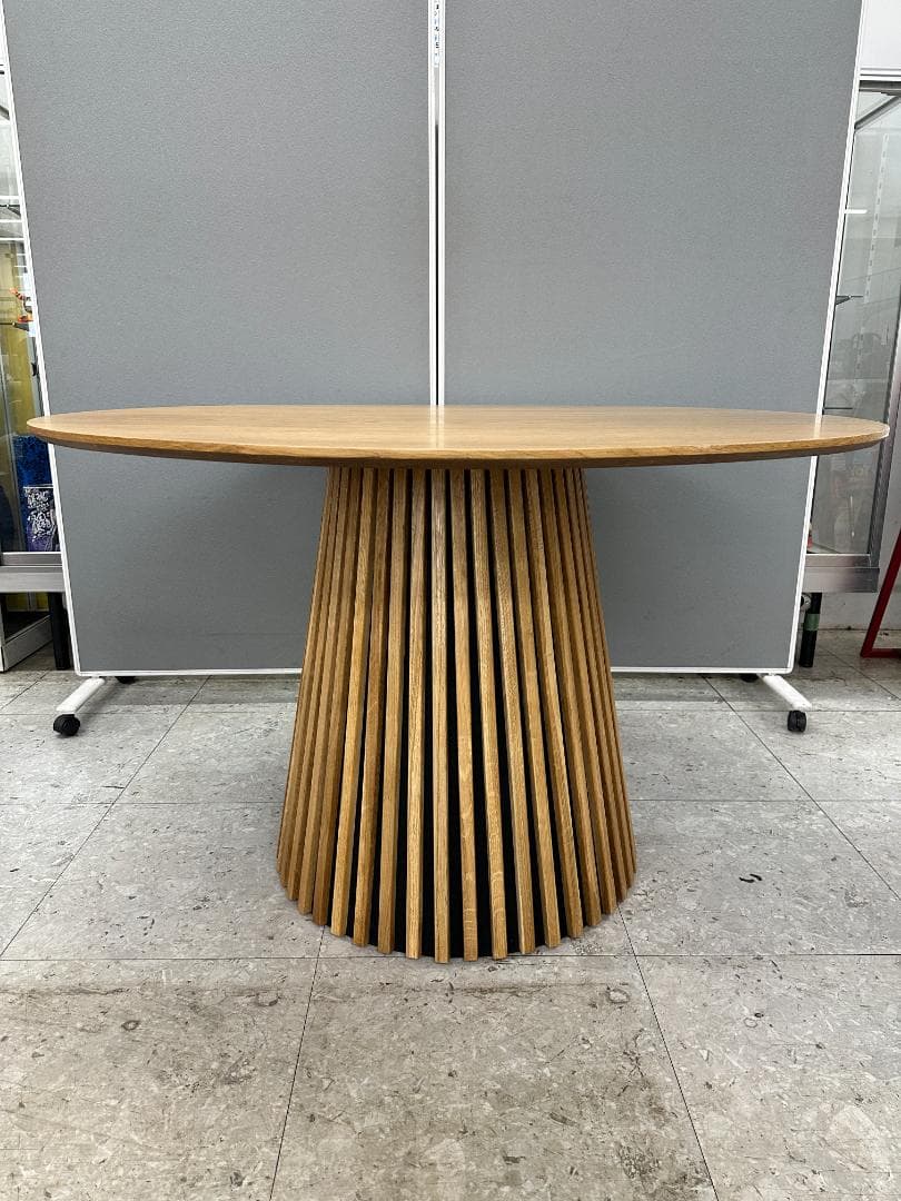 LOWYA　円形ダイニングテーブル　Sakunorb Table120　ブラウン