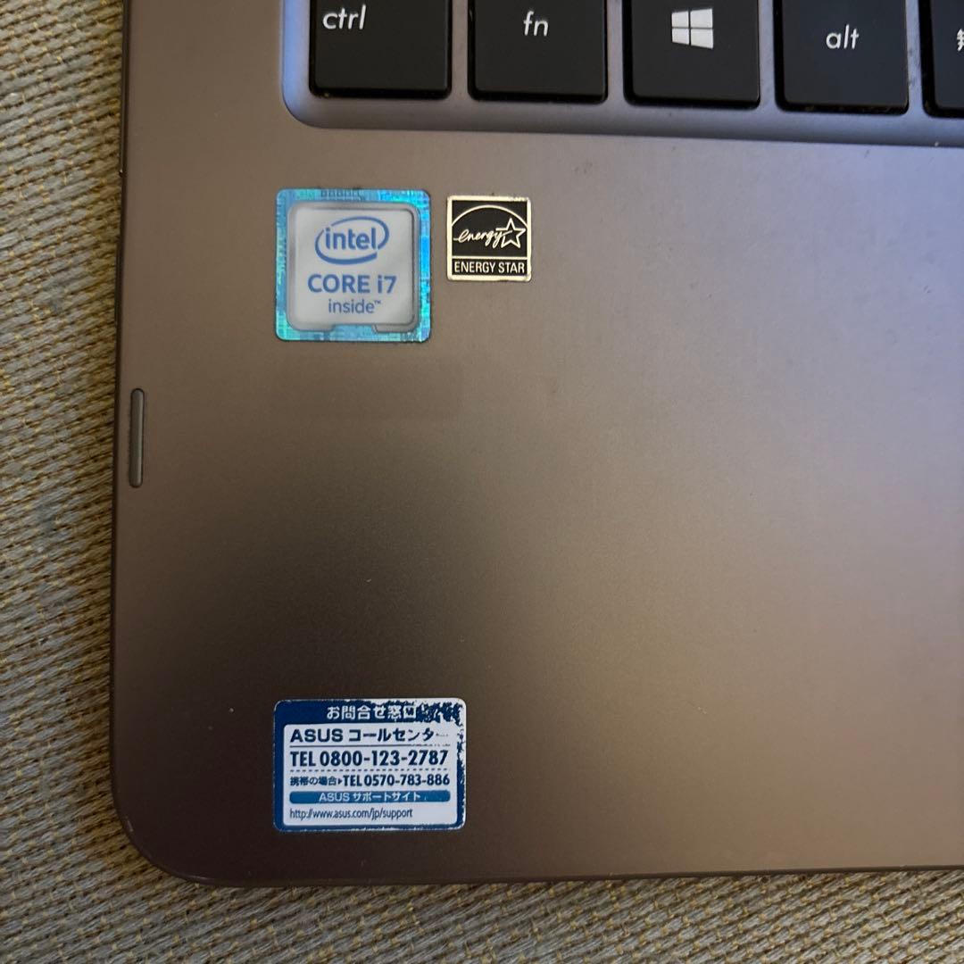 ノートPC corei7 SSD 512GB ASUS UX360UA