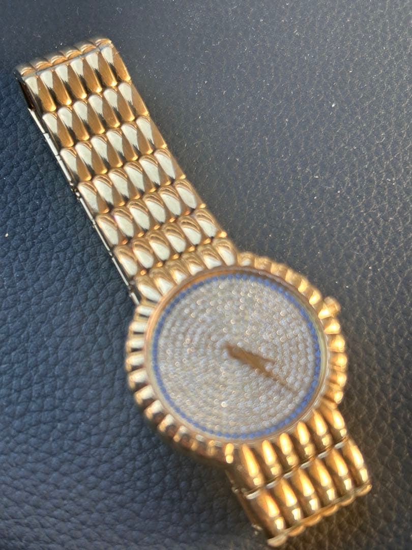 レイモンドウィル4805-2クオーツ宝飾18kGEケース新品電池交換済み