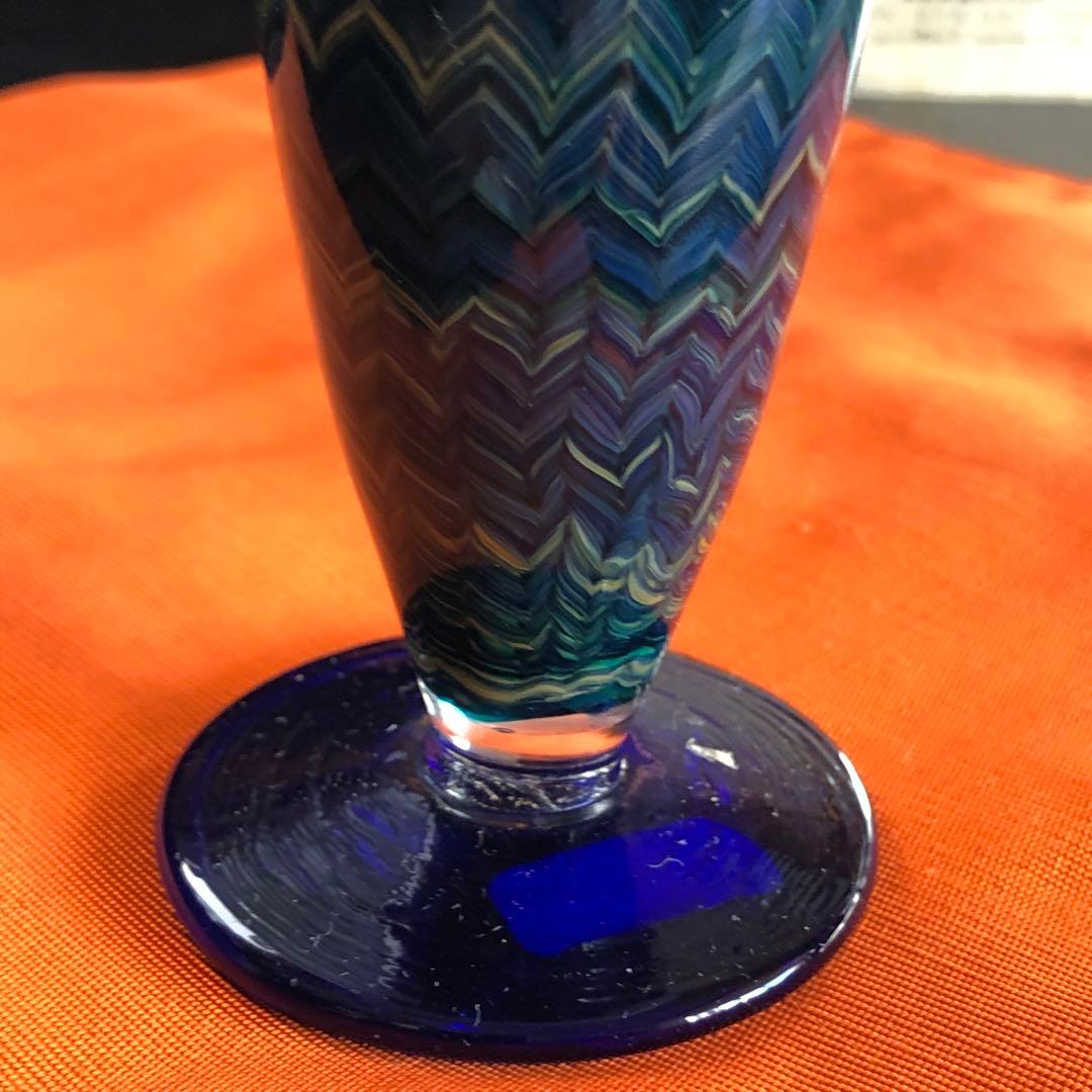 木暮紀一作品　コアガラストンボ玉　蜻蛉玉　ガラス製　飾りガラス　伝統工芸品