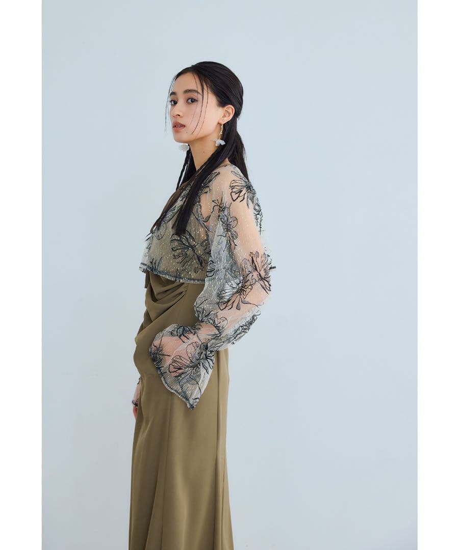 ク★新品★ ニアナMany wayゴールドフラワードレス 2点セット　サンプル品