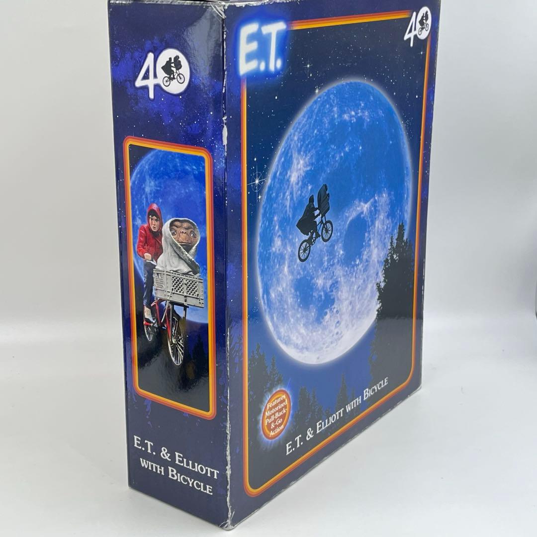 【40周年記念モデル】NECA E.T. エリオット＆E.T.自転車 フィギュア