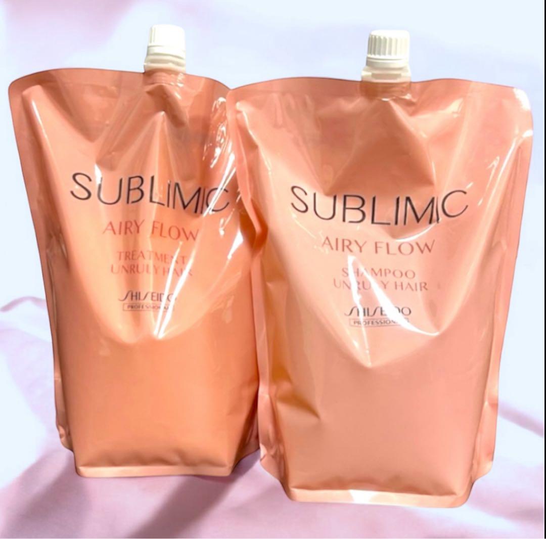 サブリミックエアリーフローシャンプー 1800mLトリートメント1800g詰替用