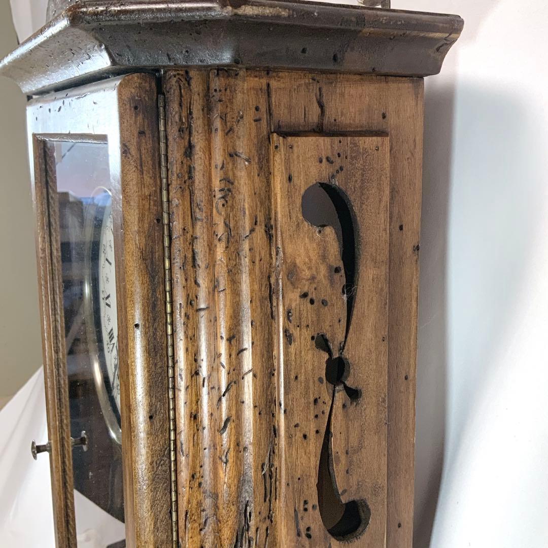 【希少品】イタリア Capanni カパーニ社 柱時計 木製 ポプラ古材