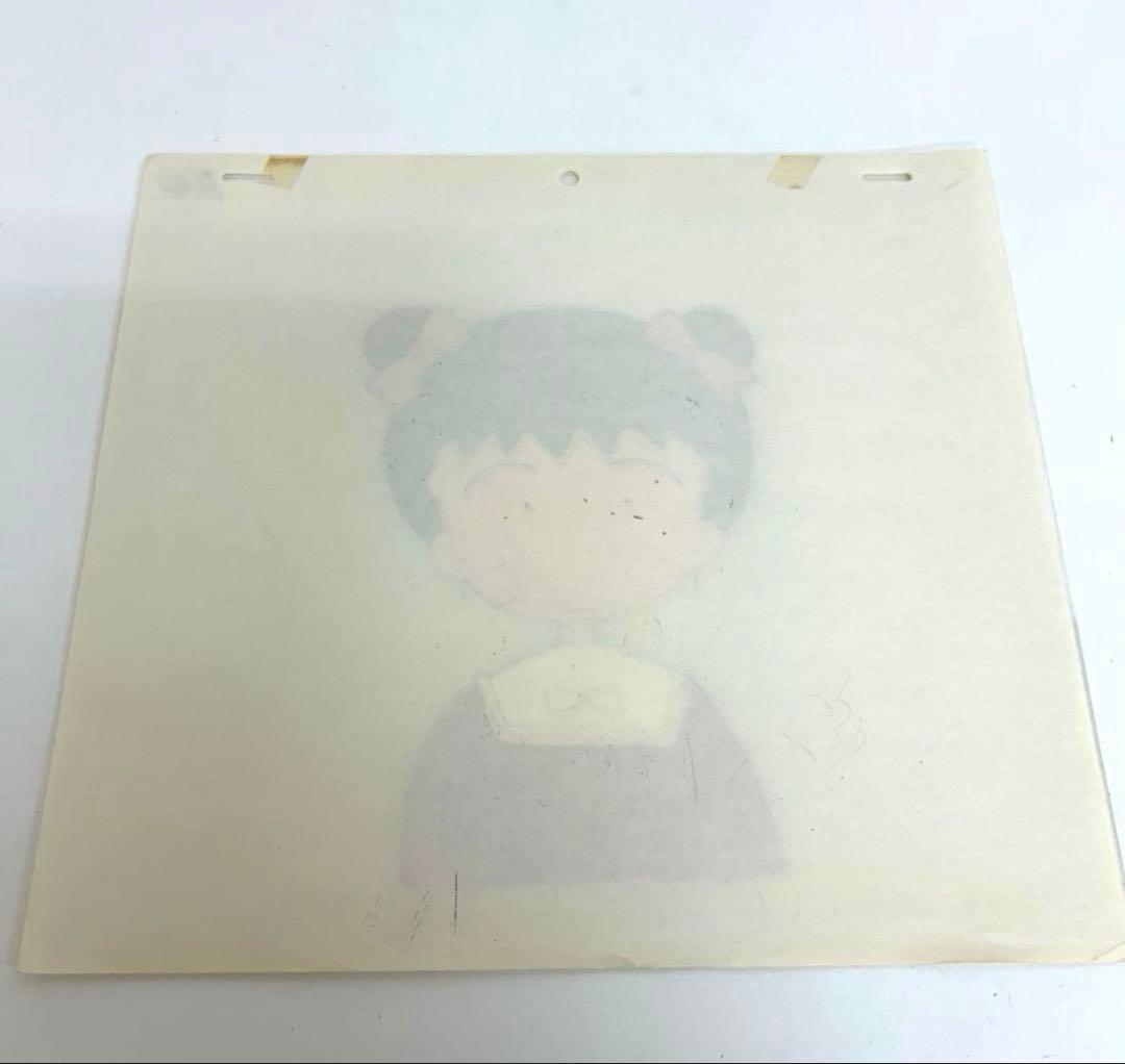 e680- ちびまる子ちゃんセル画 みんなでフランス料理を食べに行く