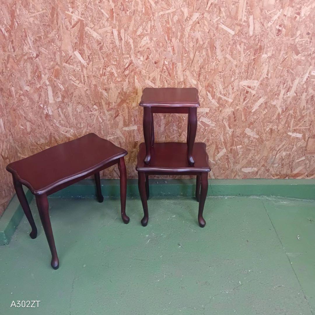 004送料設置無料　別荘保管品　猫足アンティーク　サイドテーブル　きれい