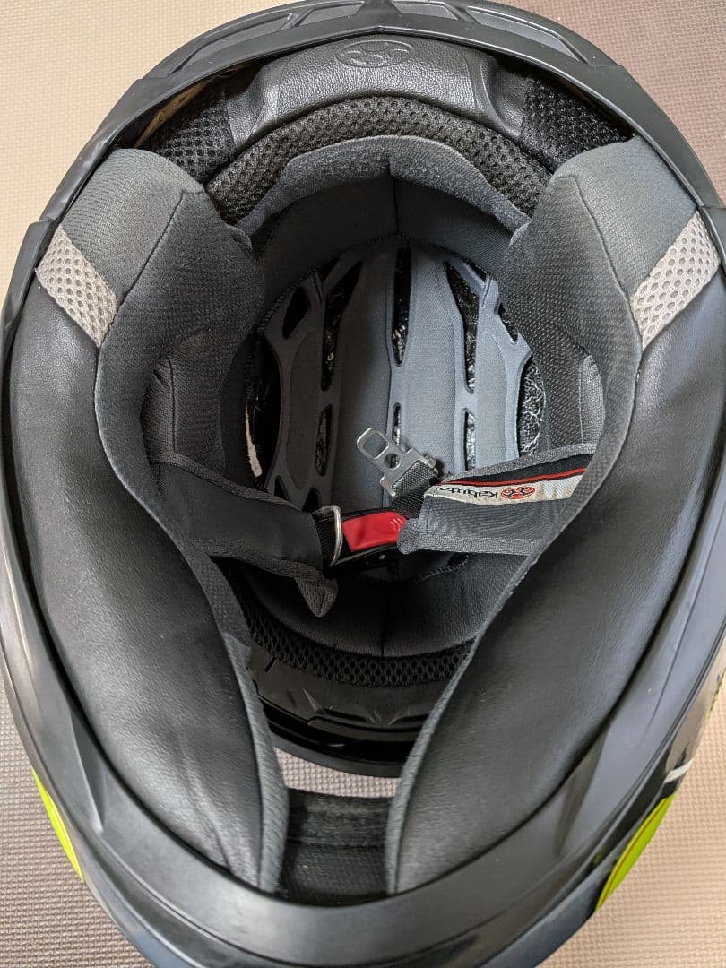 Kabuto フルフェイスヘルメット ブラック/グリーン　KAMUI