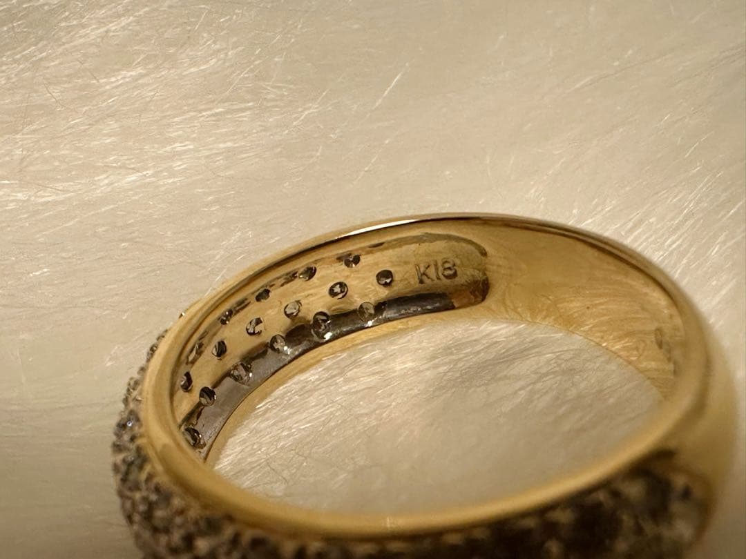 新年限定値下げ K18 ダイヤ D0.81ct リング 3.66g