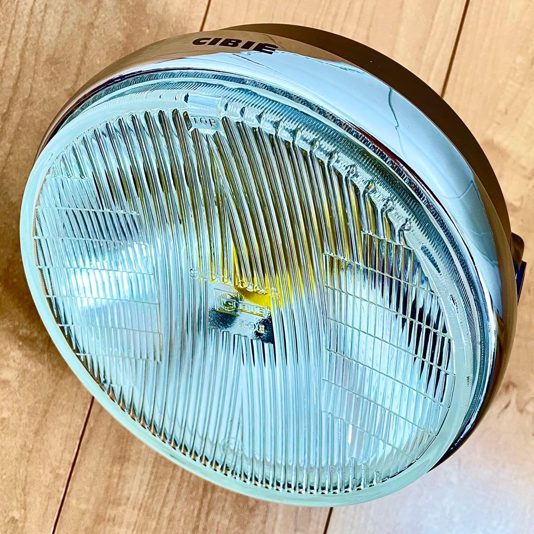 極美品 シビエ 凹み ヘッドライト 当時物 CIBIE