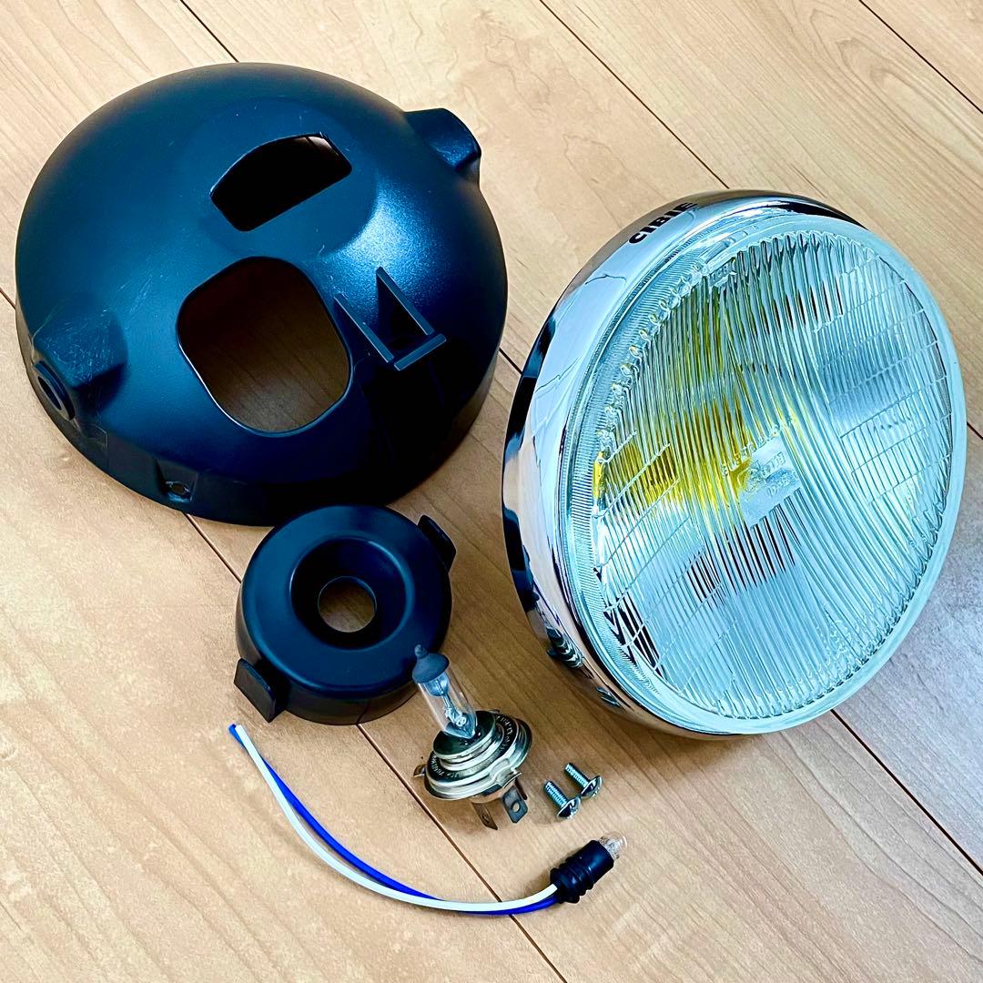 極美品 シビエ 凹み ヘッドライト 当時物 CIBIE