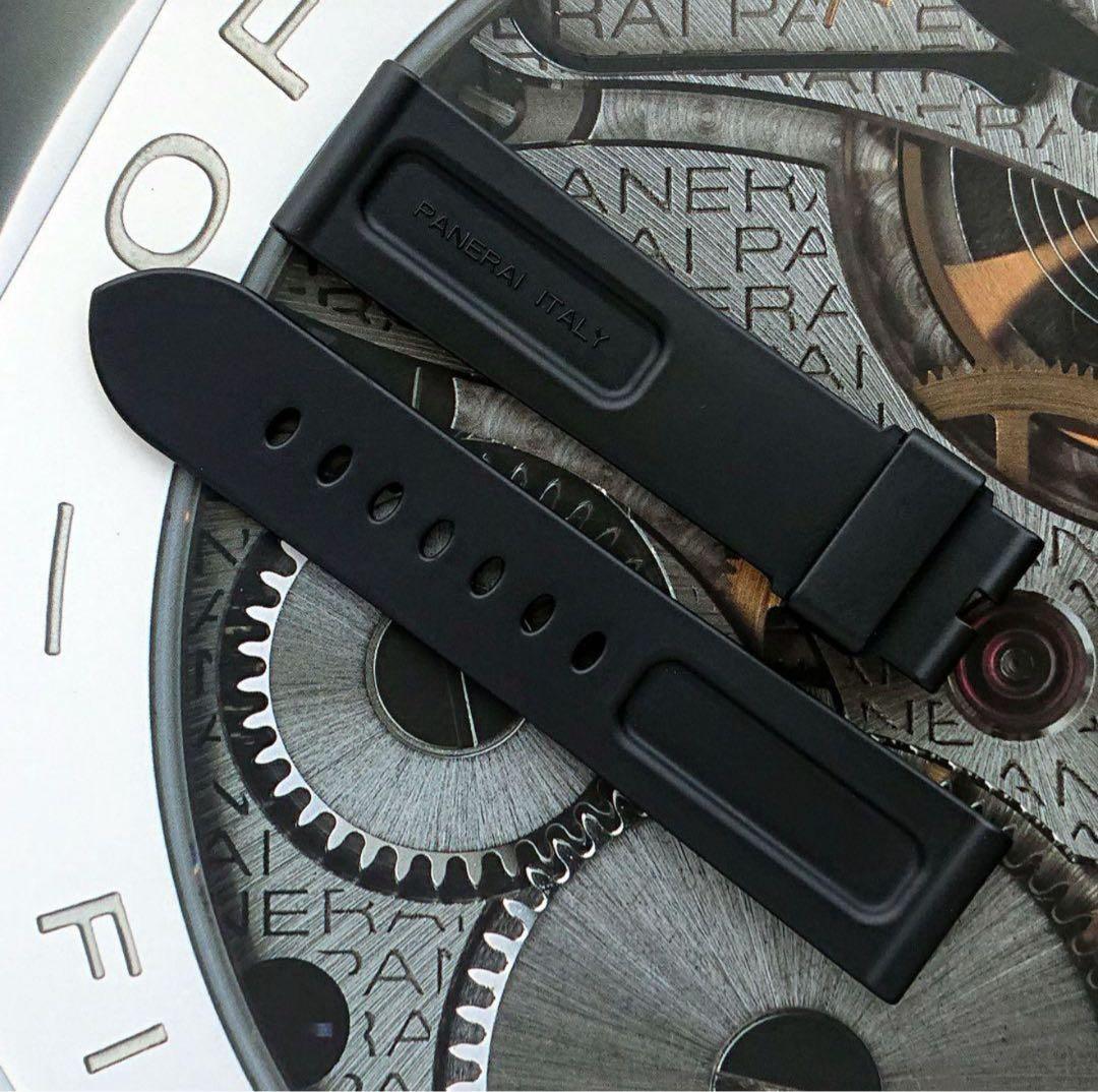 オフィチーネ パネライ 純正ラバーベルト ブラック XL