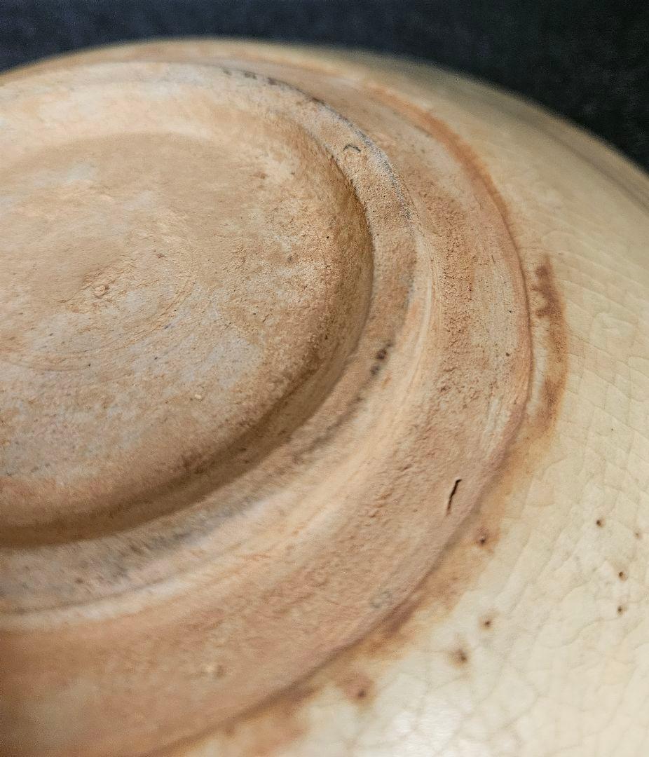 【上作品❗】14世紀頃　東南アジア古陶磁器　タイ古陶　スコタイ　魚文鉢皿　宋胡録