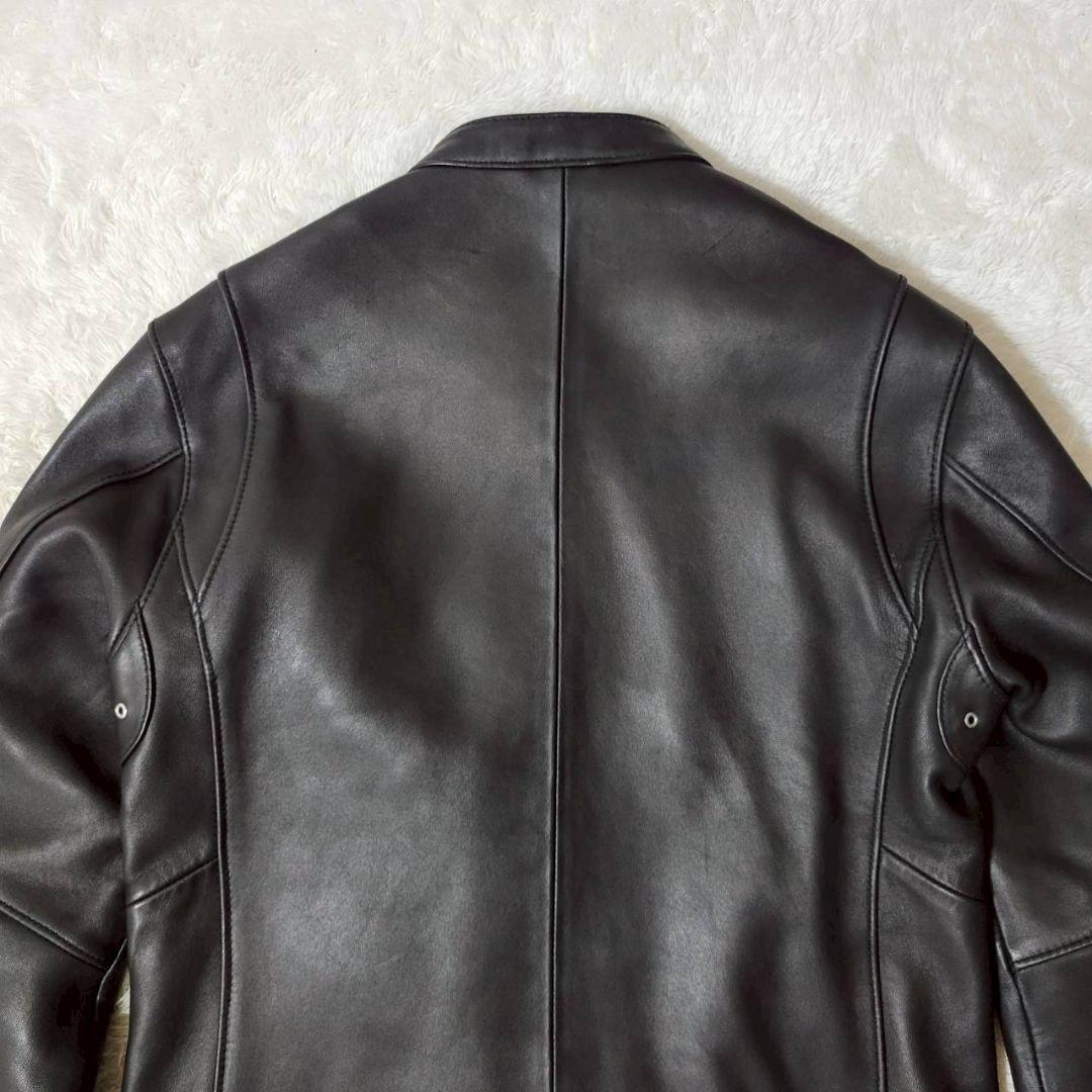 美品✨ ユナイテッドアローズ ラムレザー シングルライダース 羊革 ブラック L
