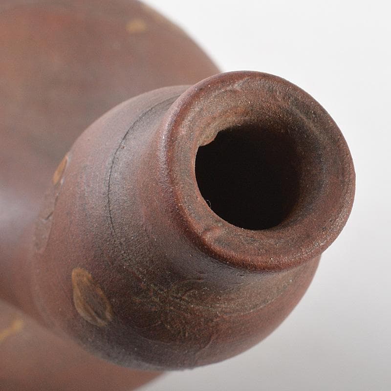 備前焼　古備前　江戸時代末期　鴨徳利　桂又三郎極め箱　V　R5572