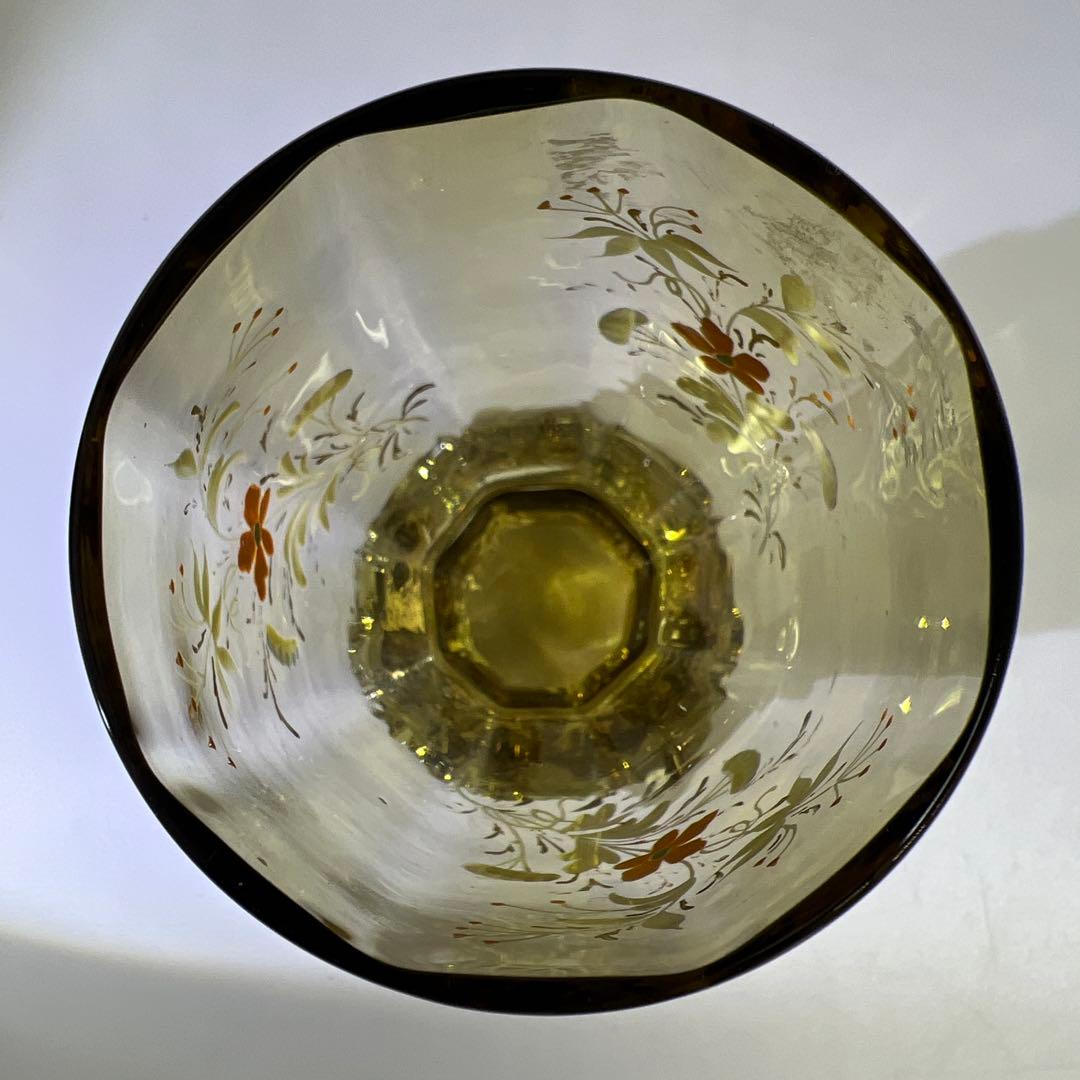 19世紀　フランスエナメル彩杯　化粧箱付　高約15.5㎝　東Y8-0106☆2F