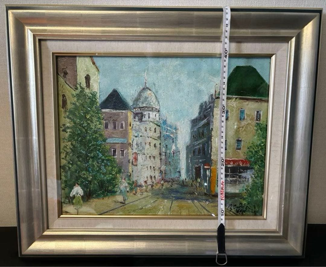 ホ*２様 油彩、絵画6号、佐伯祐三 筆「巴里」、土方定一 鑑、