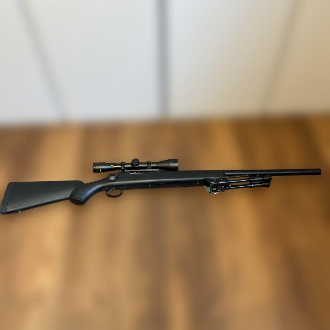 スナイパーライフル ブラック スコープ付き　バイポット付き
