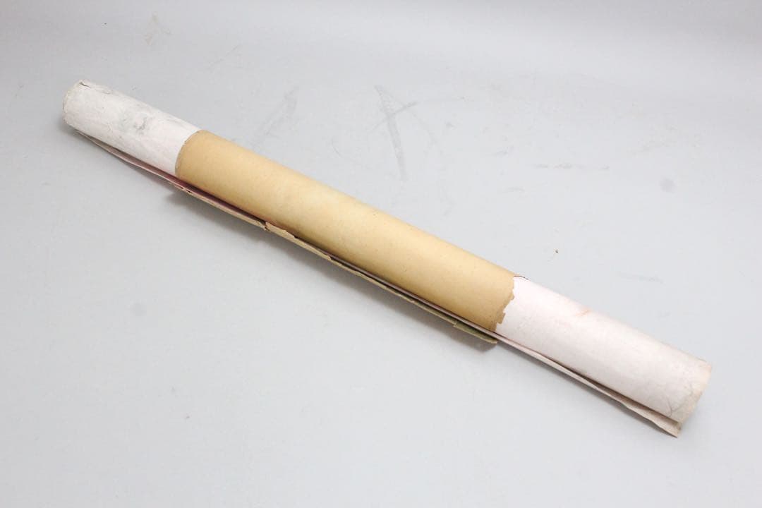 5357 中国人書家　書　まくり4枚〈威而不猛恭而安／中日和平大家福〉　送料無料