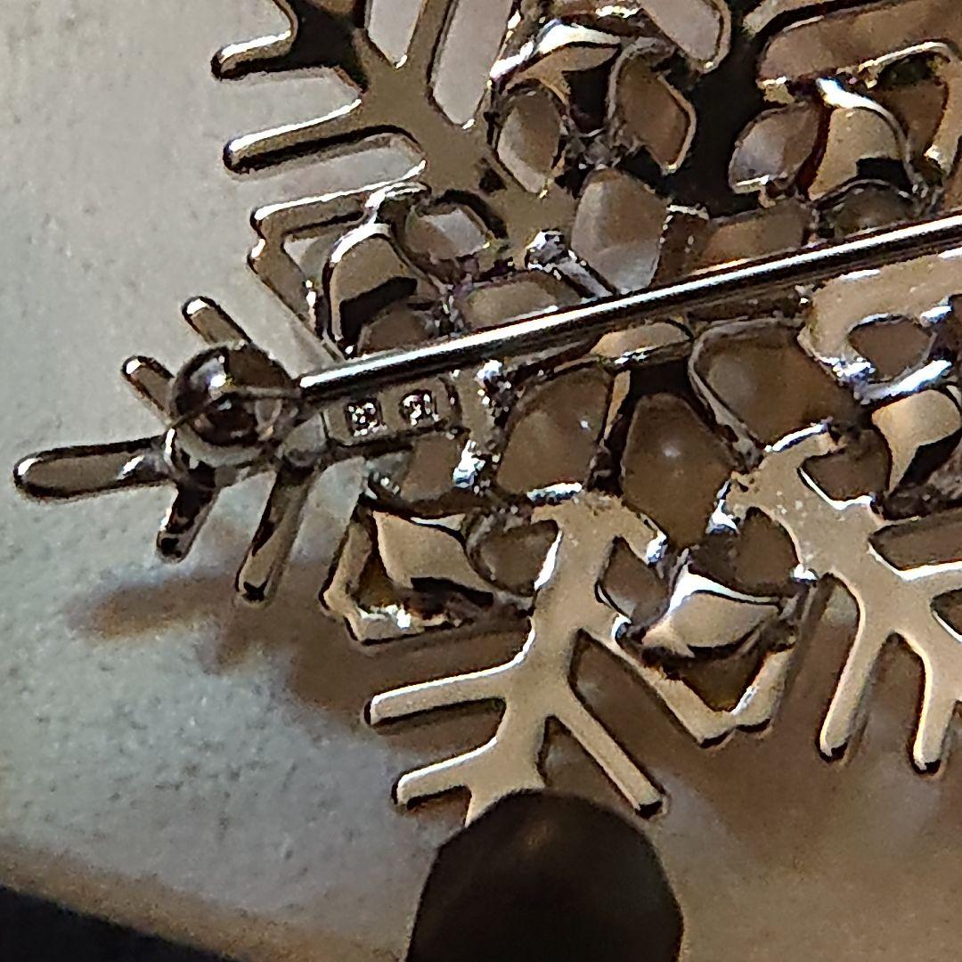 MIKIMOTO 雪の結晶 ブローチ