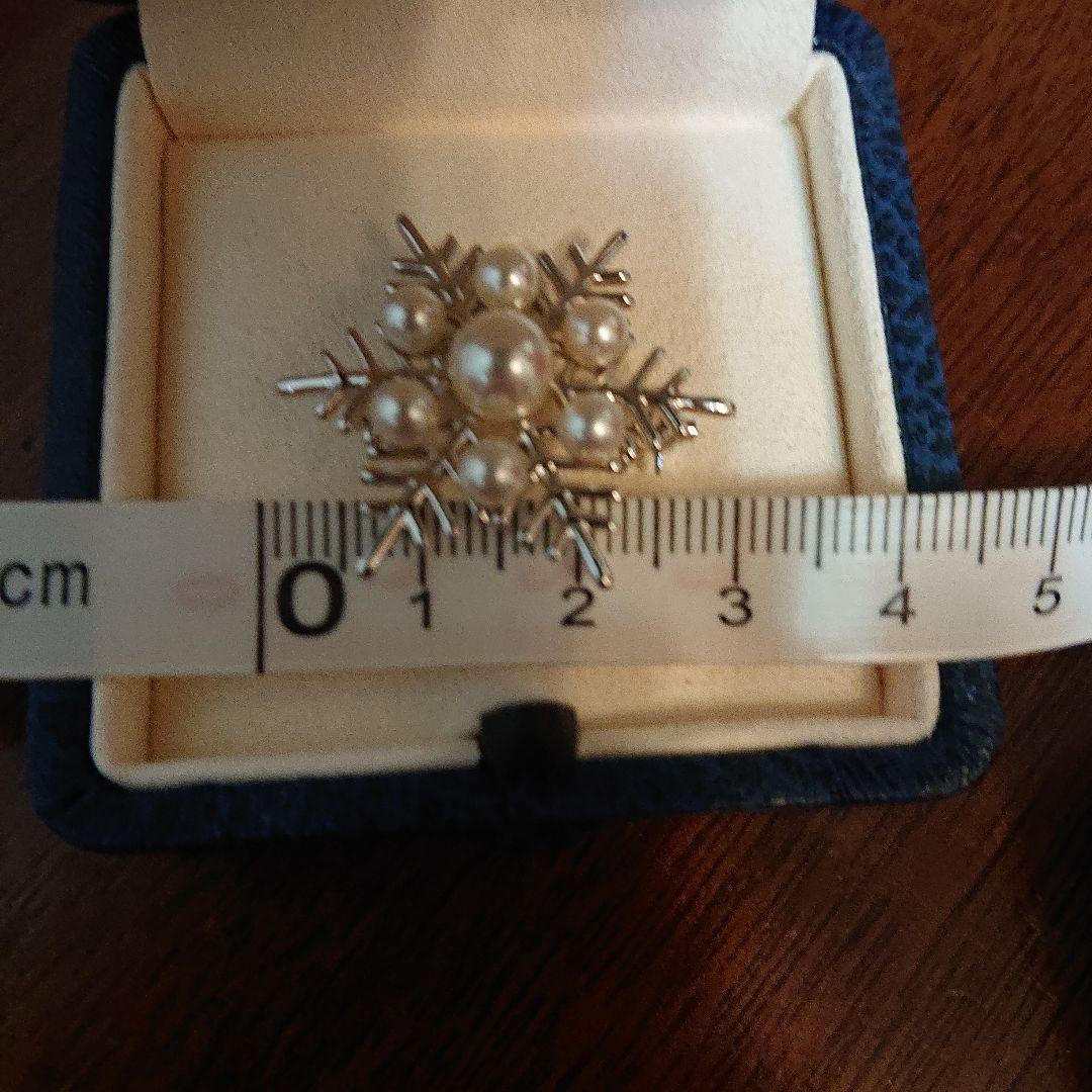 MIKIMOTO 雪の結晶 ブローチ