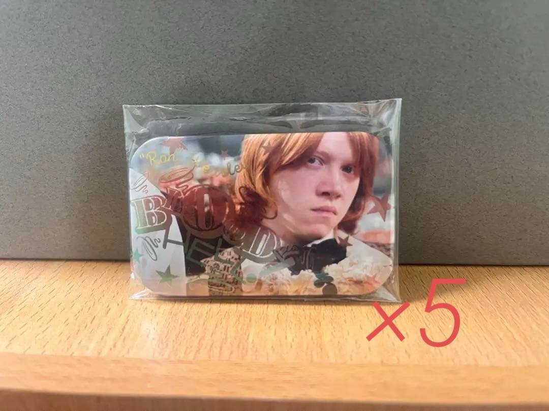 ハリーポッター　ロン　スクエア缶バッジ　5点セット