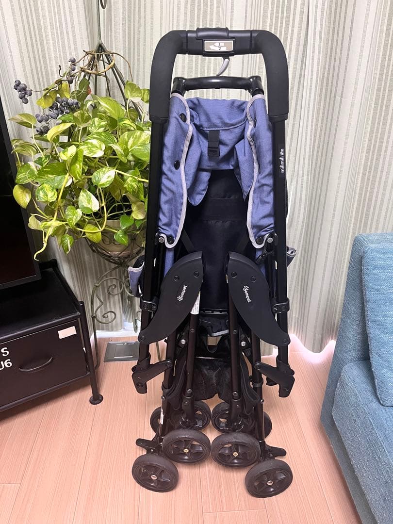 Compet ペットカート ブルー ストライプ