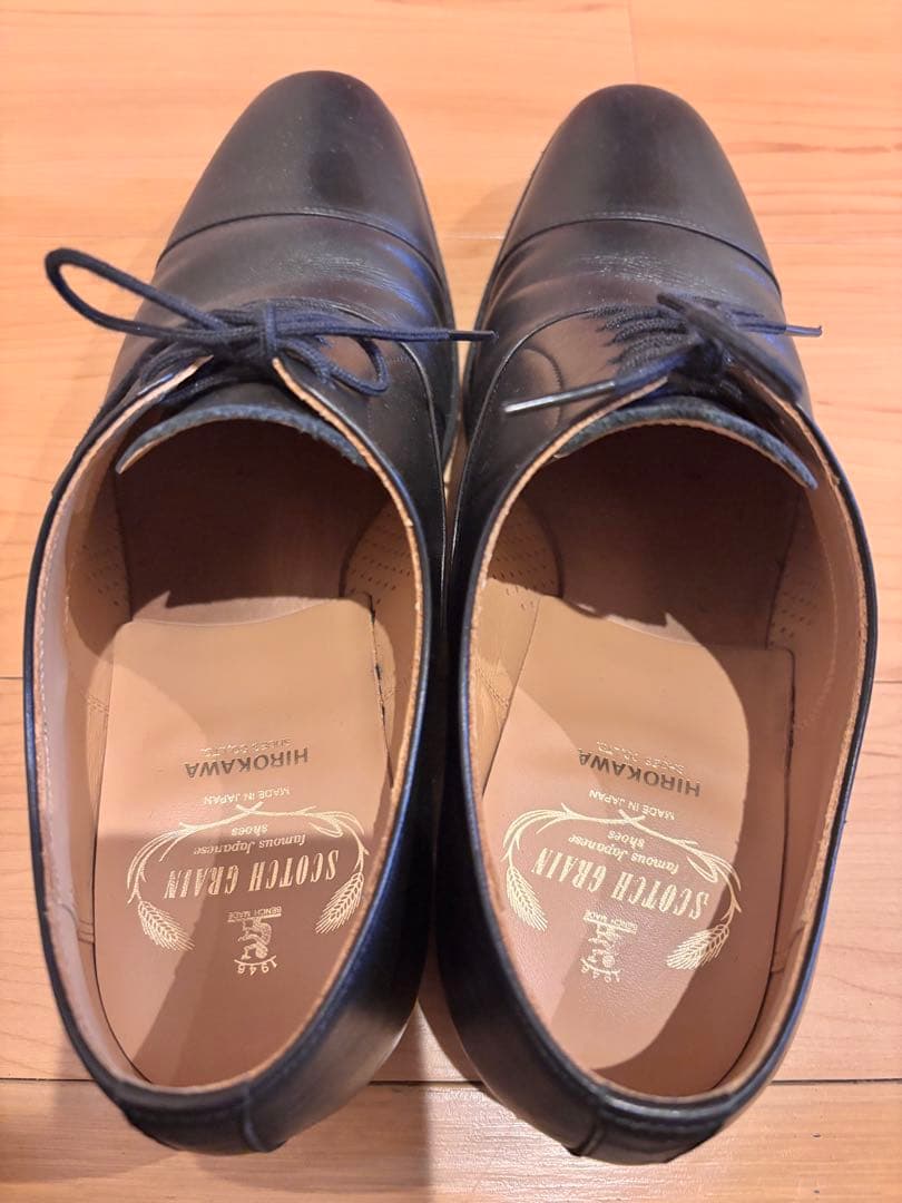 スコッチグレイン　T0326 ストレートチップ　ブラック　24.5㎝