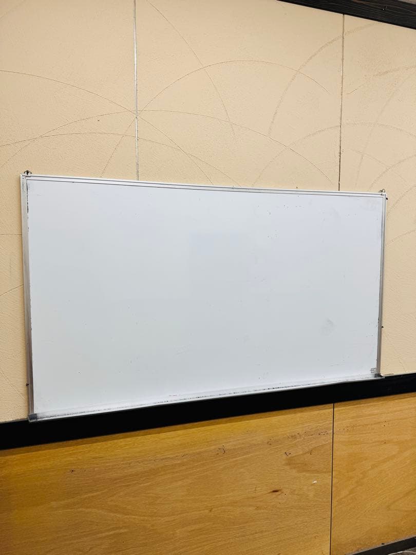 壁掛け ホワイトボード 黒板 160×90cm 事務用品 オフィス 軽量 大型