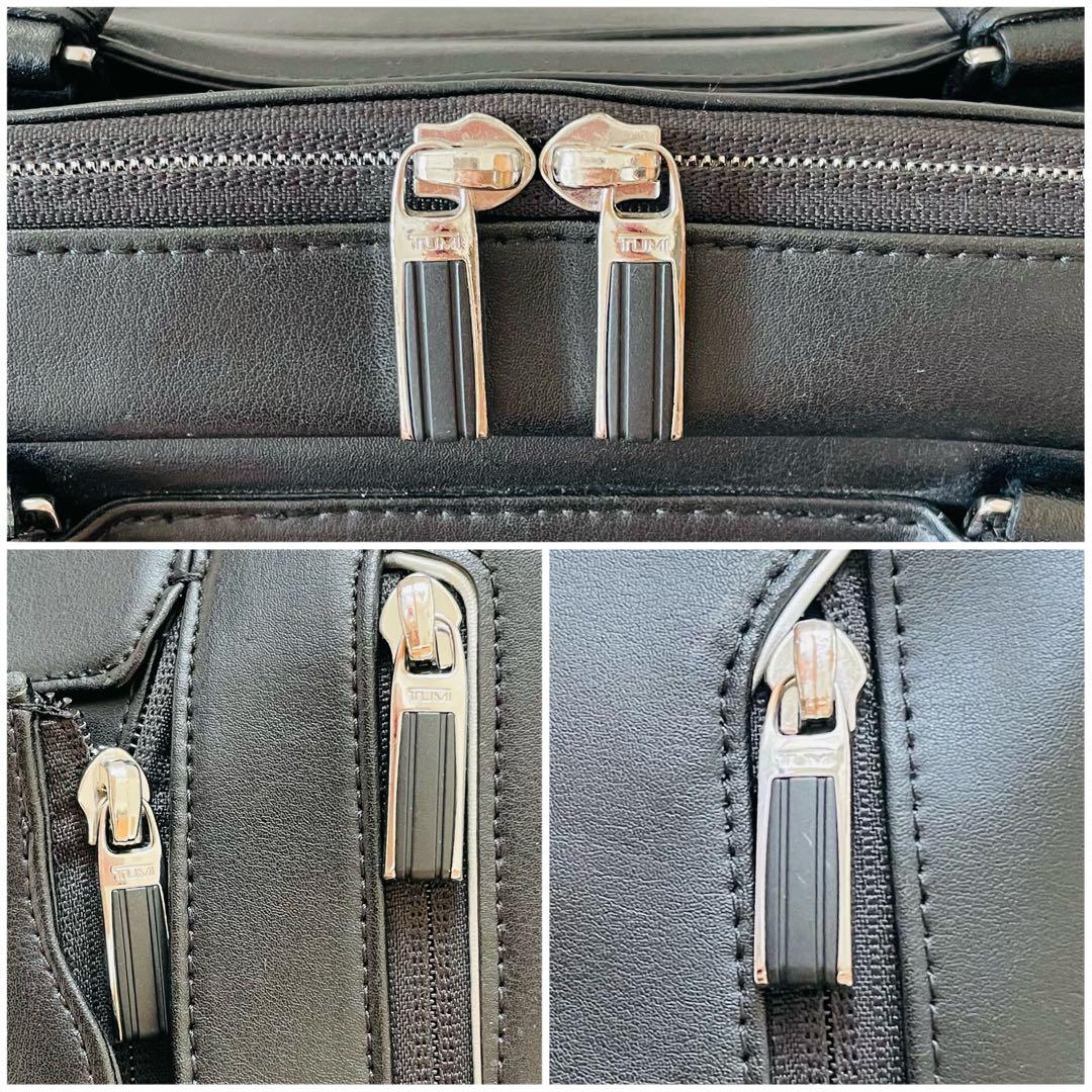 TUMI ビジネスバッグ オールレザー 2way 黒 ショルダーバッグ