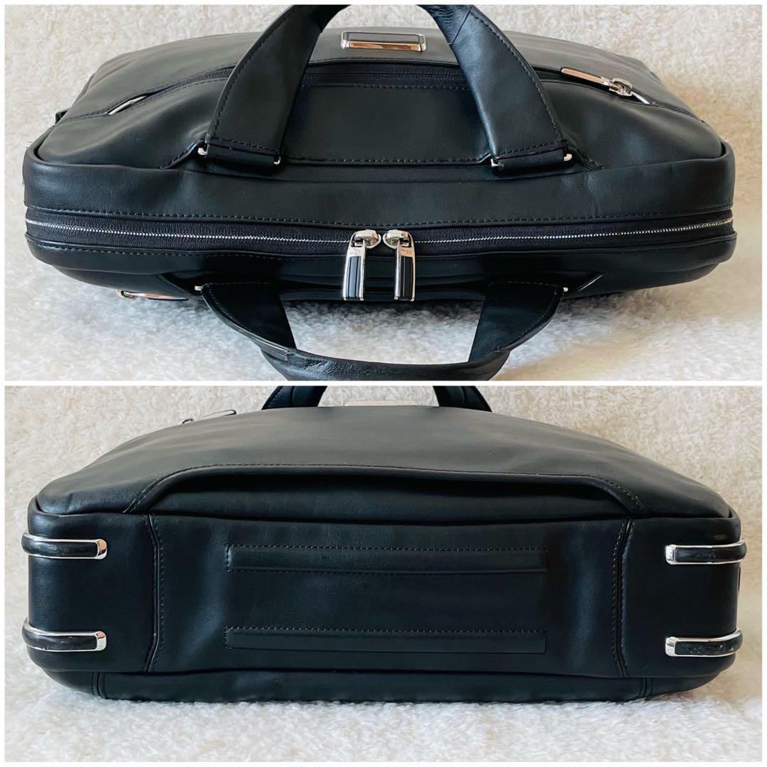 TUMI ビジネスバッグ オールレザー 2way 黒 ショルダーバッグ