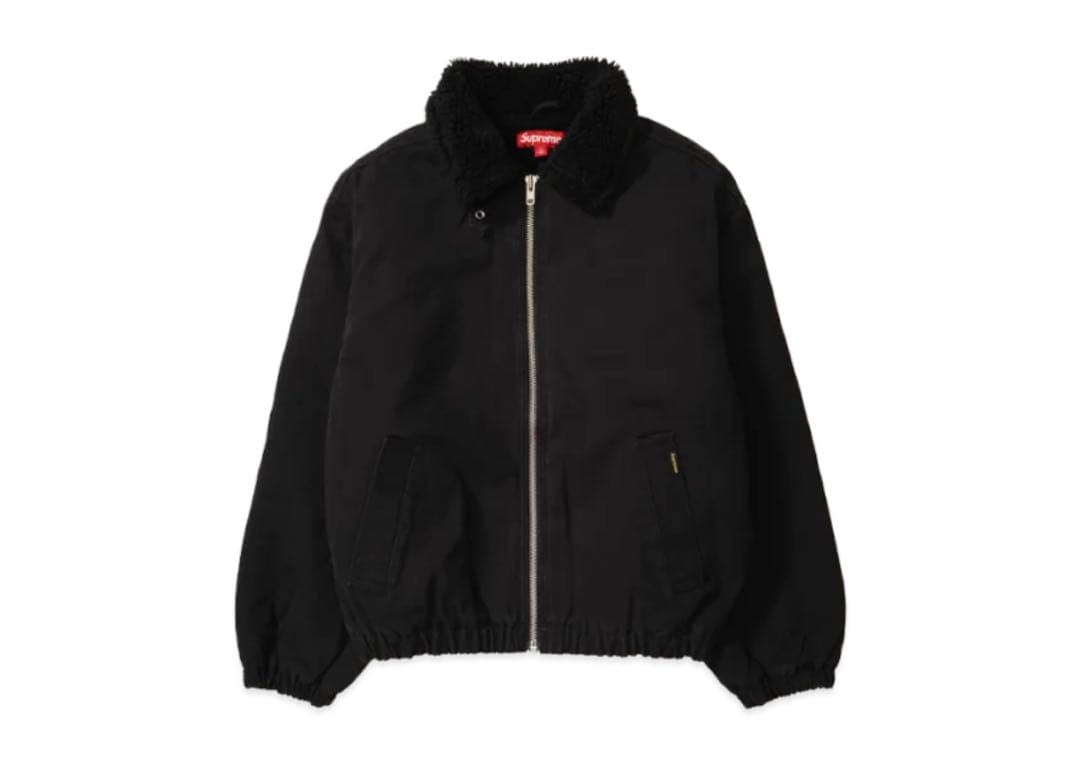 Supreme Faux Shearling Bomber Jacket 黒 M