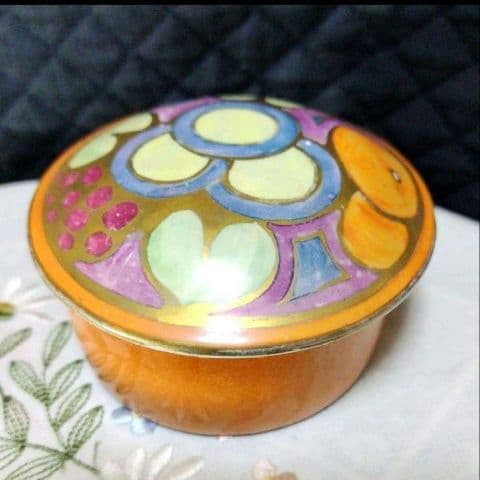 超レアー、スージークーパー、グロリアラスター、蓋付小物入れ、約100年前の作製！