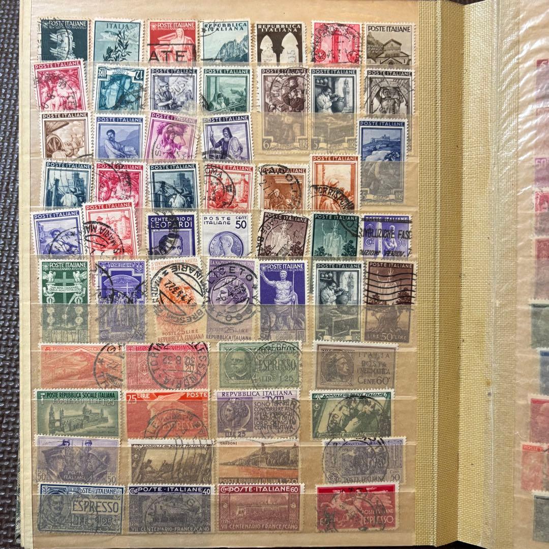 海外切手　使用済切手　まとめ　コレクションブック　20ページ