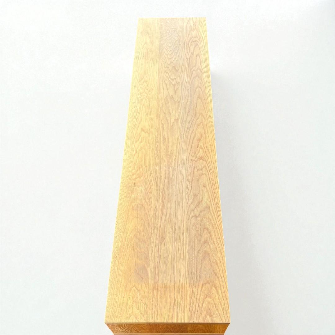 無印良品 リアルファニチャー オーク無垢材 AVボード 180cm（廃盤希少）