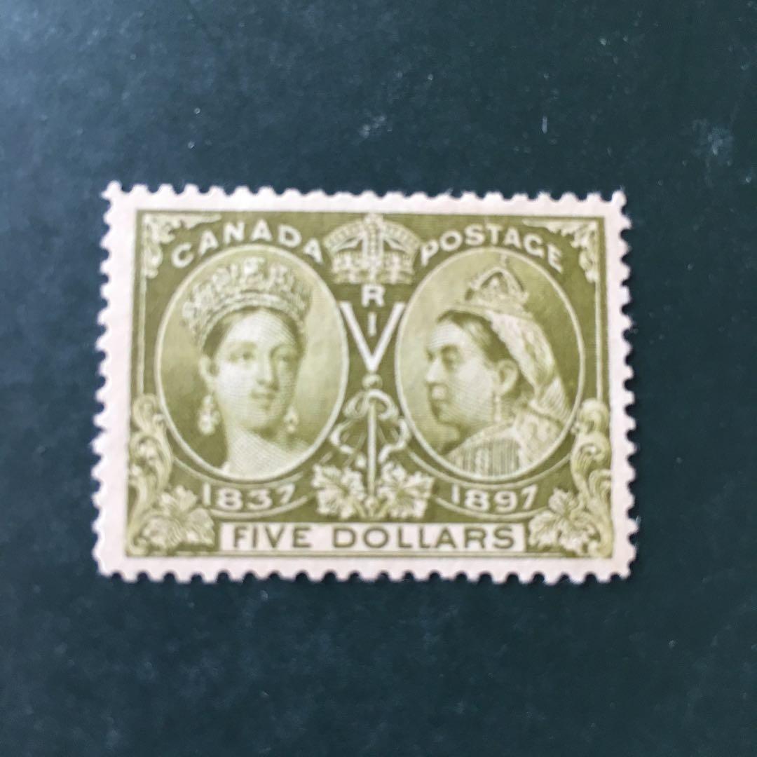 カナダ 1897 Diamond Jubilee 5＄未使用1種