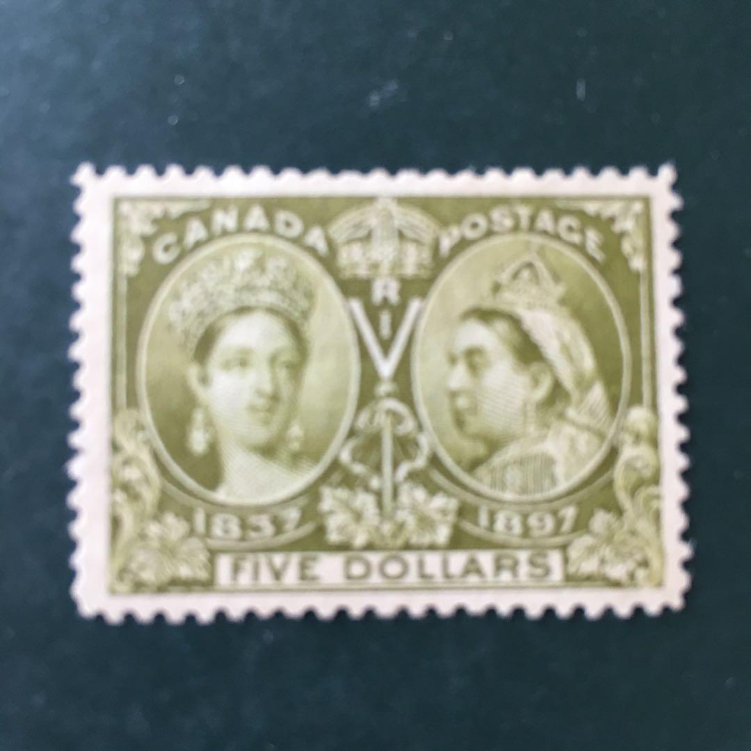 カナダ 1897 Diamond Jubilee 5＄未使用1種
