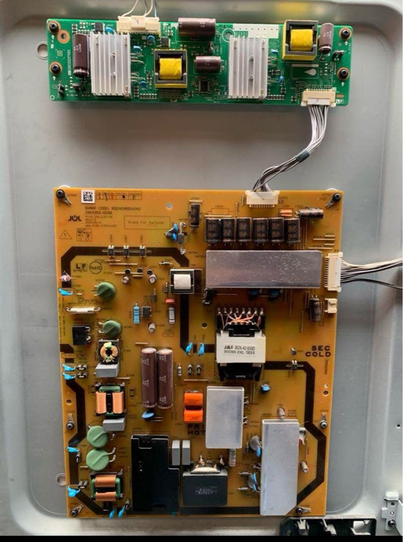 SHARP（シャープ）4K液晶テレビ 2019年製4T-C60BN1 基盤セット