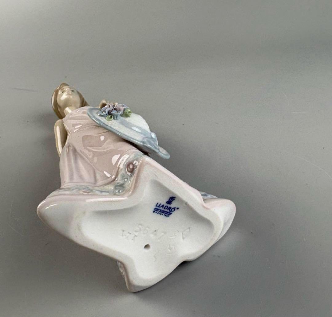 LLADRO リヤドロ 夏の陽ざし 少女 フィギュリン 陶器 置物