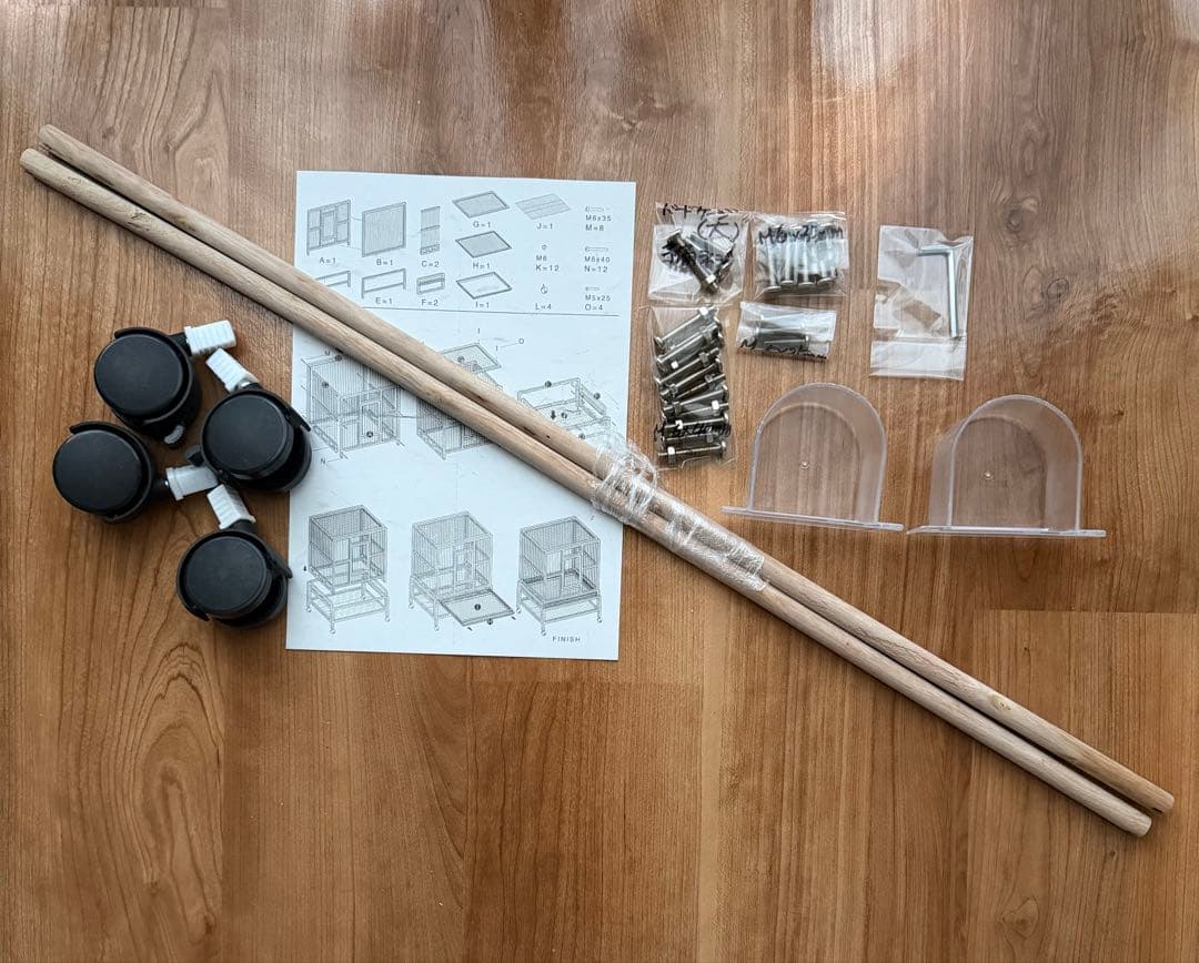 鳥かご 金属製大型のバードケージ オウム、オカメインコ、ラブバード　豪華希少大型