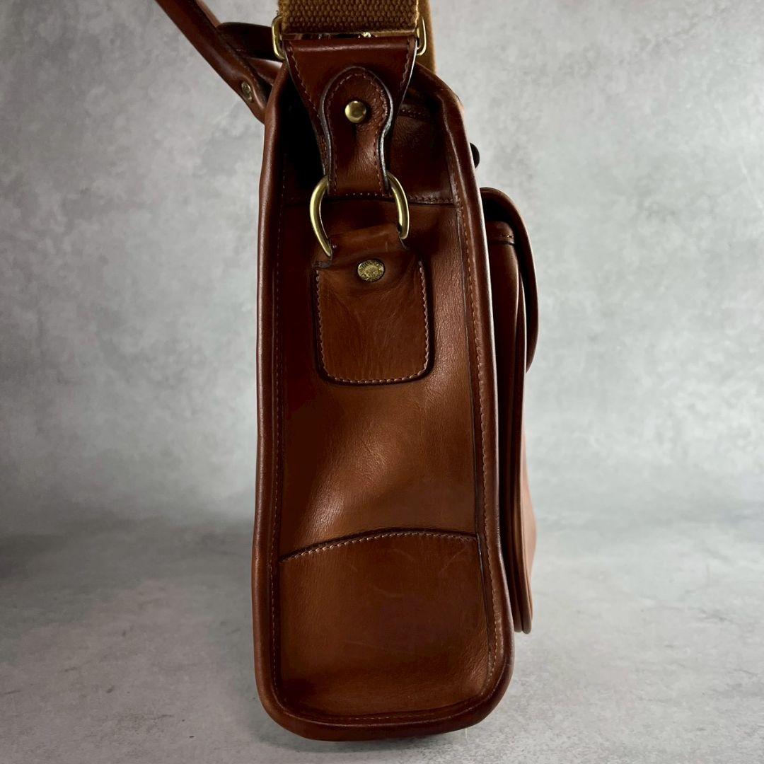 美品！GhurkaグルカNo.5エグザミナーレザービジネスバッグショルダーバッグ