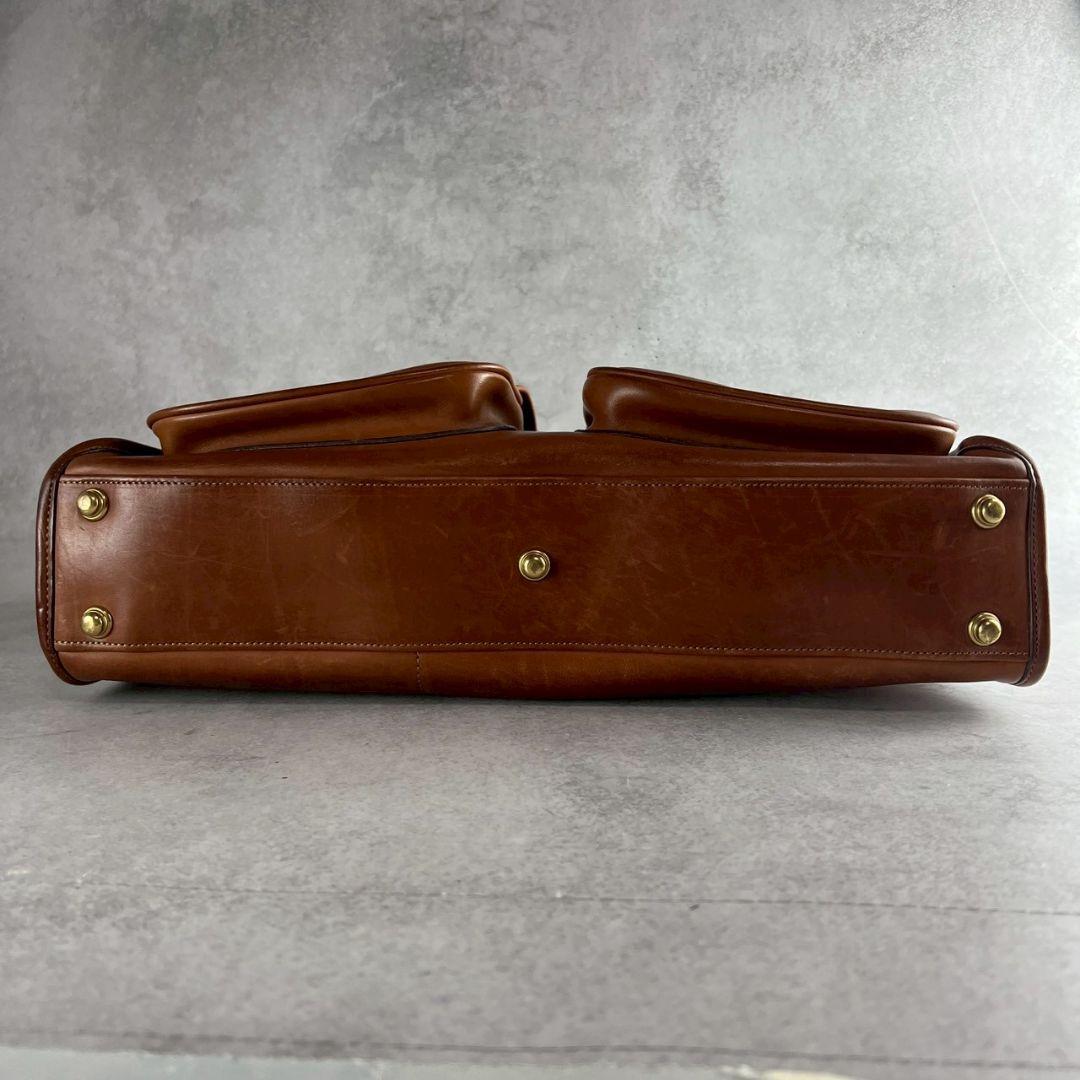 美品！GhurkaグルカNo.5エグザミナーレザービジネスバッグショルダーバッグ