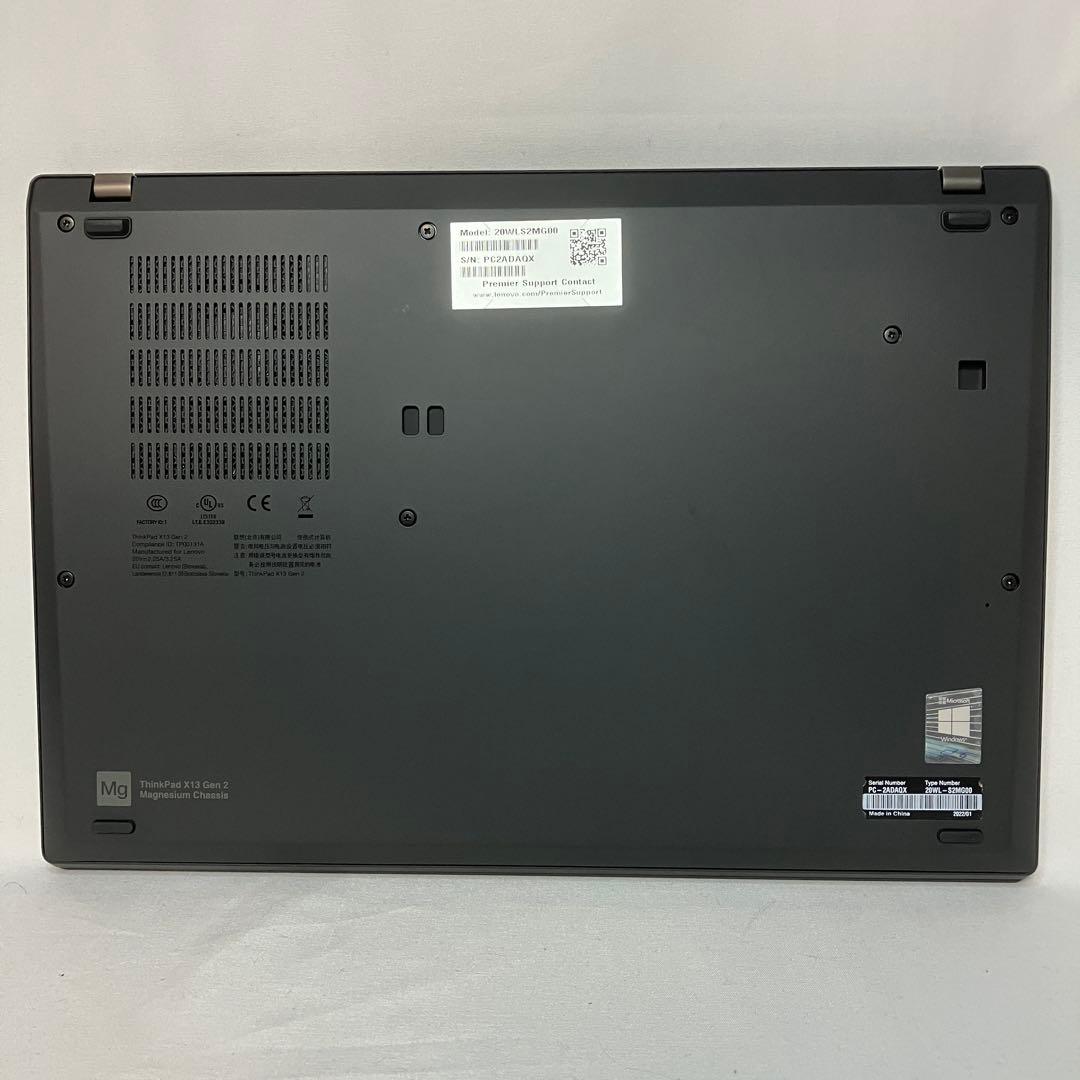 美品 ThinkPad X13 Gen2 11世代 i5 8GB WUXGA
