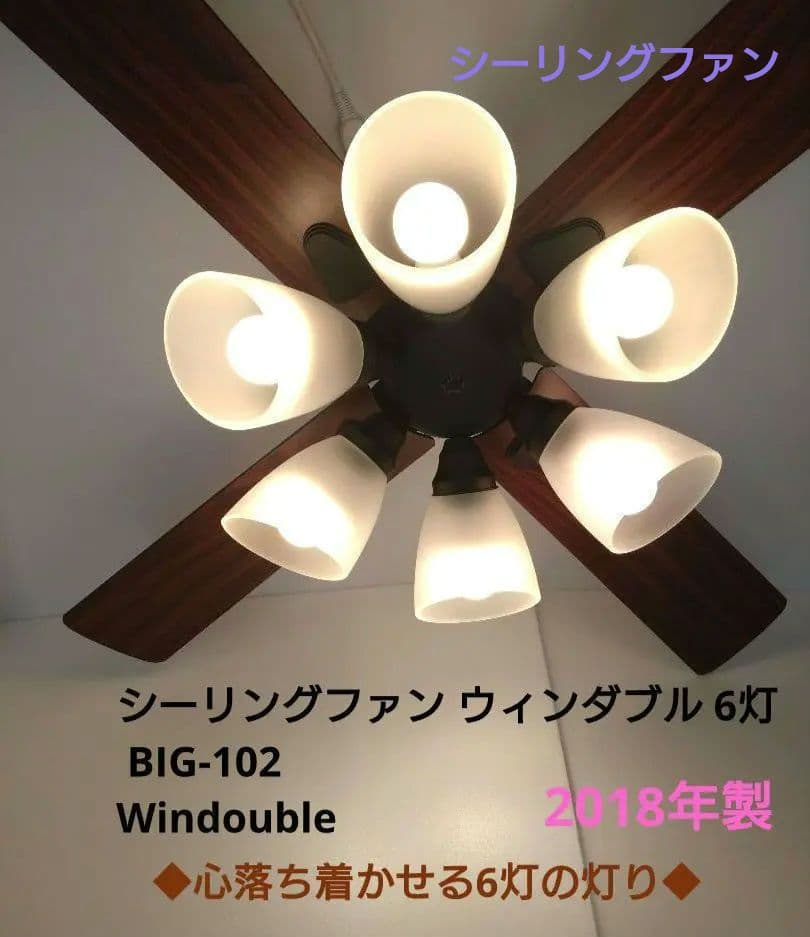 シーリングファン ウィンダブル 6灯 BIG-102 Windouble 阪和