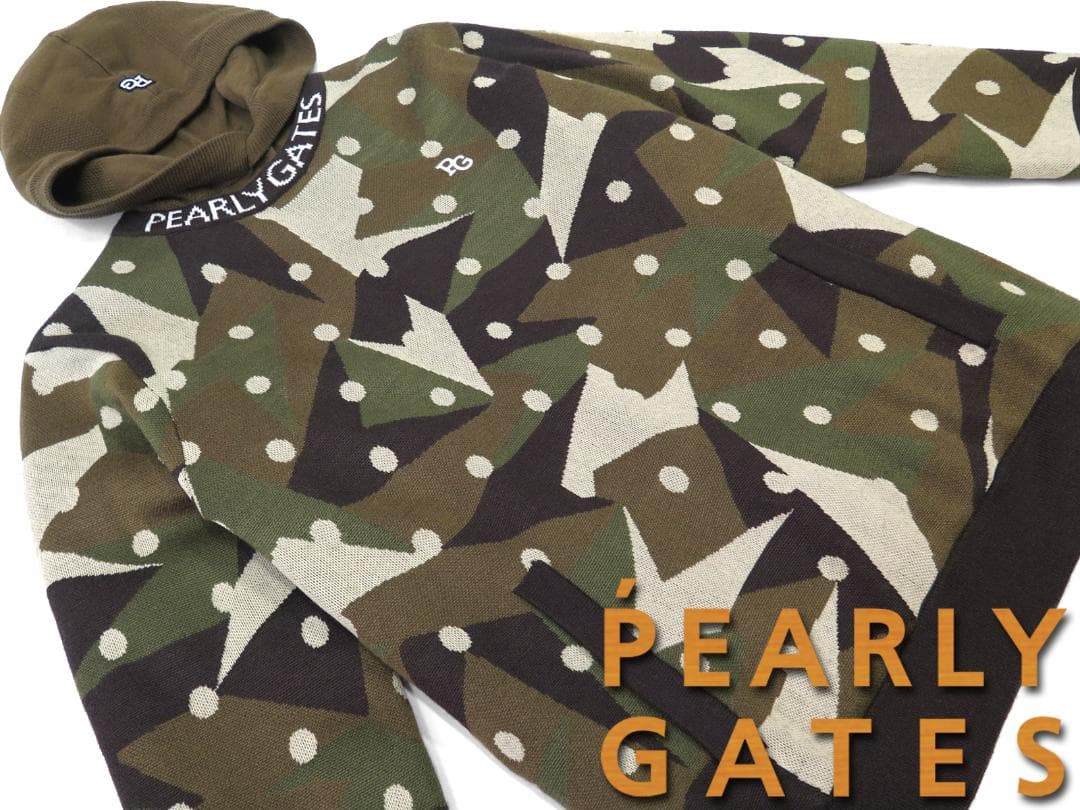 新品●パーリーゲイツ●インナーニット付き　カシミヤタッチ　ニットプルオーバー　M