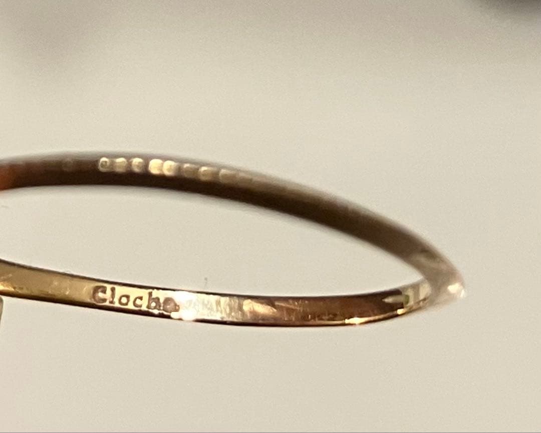 クロチェ　お花モチーフリング