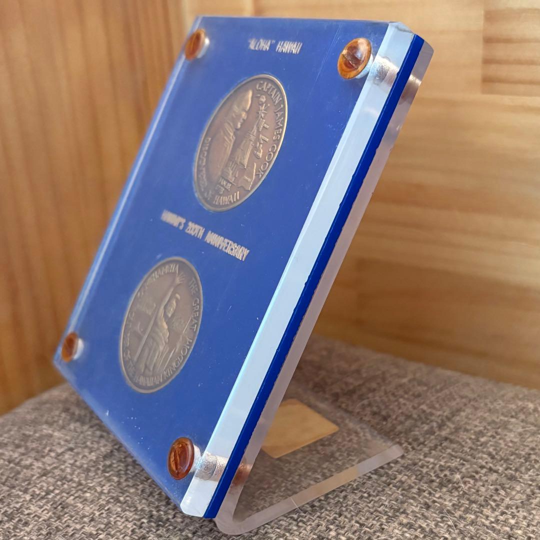 1978年 キャプテンクック ハワイ発見 200周年記念 メダルディスプレイ